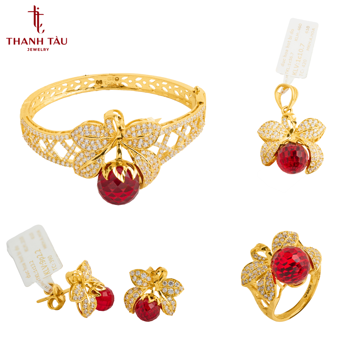 Bộ 4 Món Cherry Đỏ