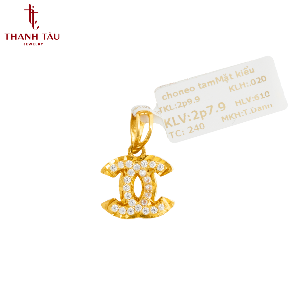 Mặt Chanel hột tấm